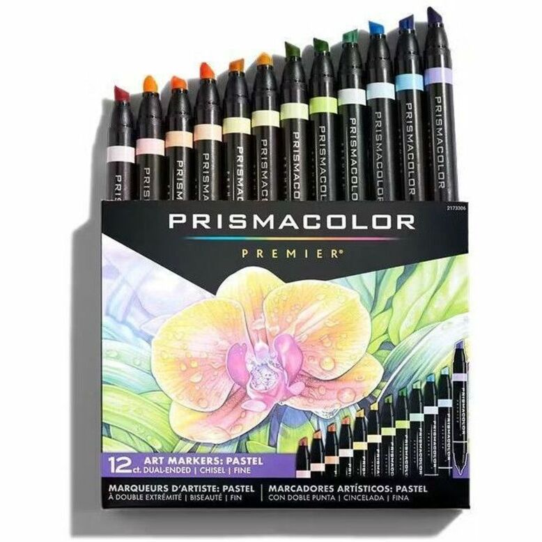 Prismacolor Premier Dual-Ended Art Marker Sets, Fine and Chisel Tip - 2173306