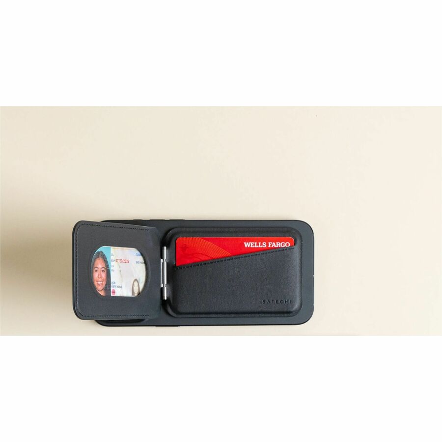 Satechi ST-VLWK Carrying Case (Wallet) Card - Black - ST-VLWK