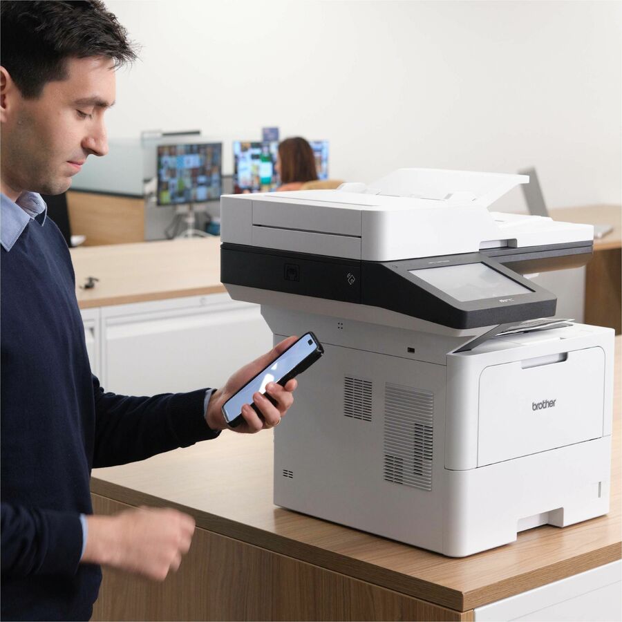 Brother MFC-L6810DW Wireless Laser Multifunction Printer - Monochrome - Gray - MFCL6810DW