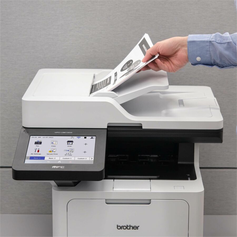 Brother MFC-L6810DW Wireless Laser Multifunction Printer - Monochrome - Gray - MFCL6810DW