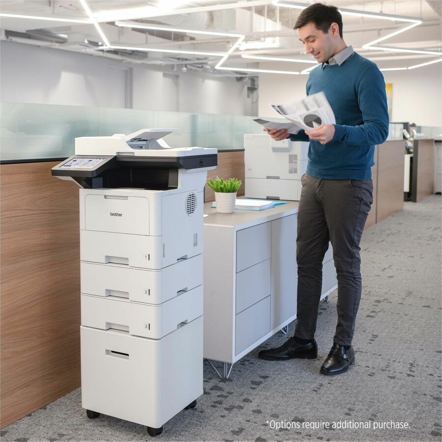 Brother MFC-L6810DW Wireless Laser Multifunction Printer - Monochrome - Gray - MFCL6810DW