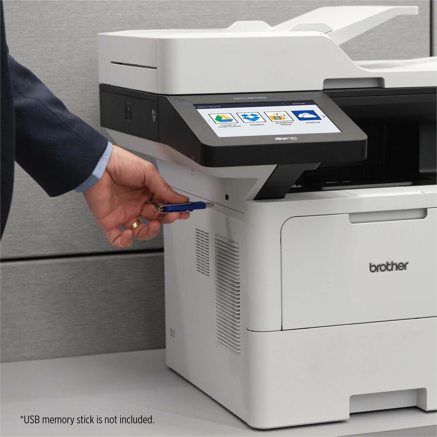 Brother MFC-L6810DW Wireless Laser Multifunction Printer - Monochrome - Gray - MFCL6810DW