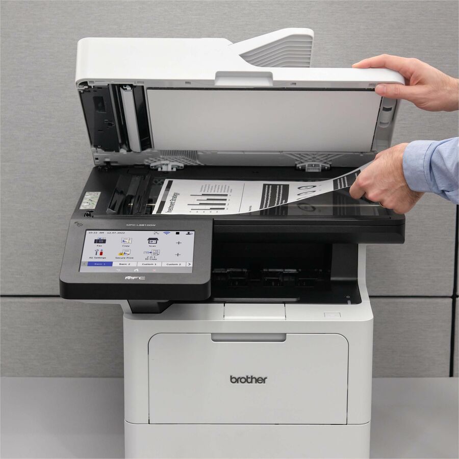 Brother MFC-L6810DW Wireless Laser Multifunction Printer - Monochrome - Gray - MFCL6810DW