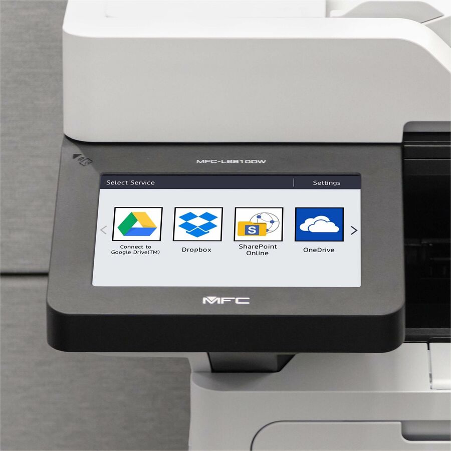 Brother MFC-L6810DW Wireless Laser Multifunction Printer - Monochrome - Gray - MFCL6810DW