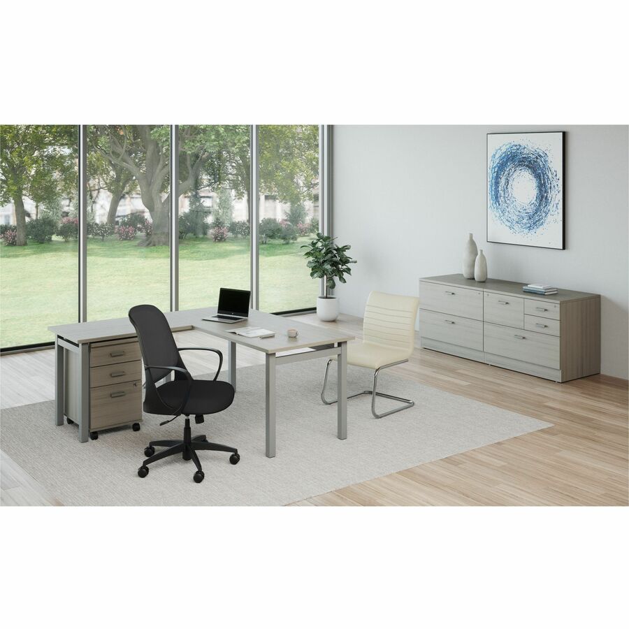 Newland Box/Box/File Mobile Pedestal, Noce Grigio - NLMP23BBF NGL