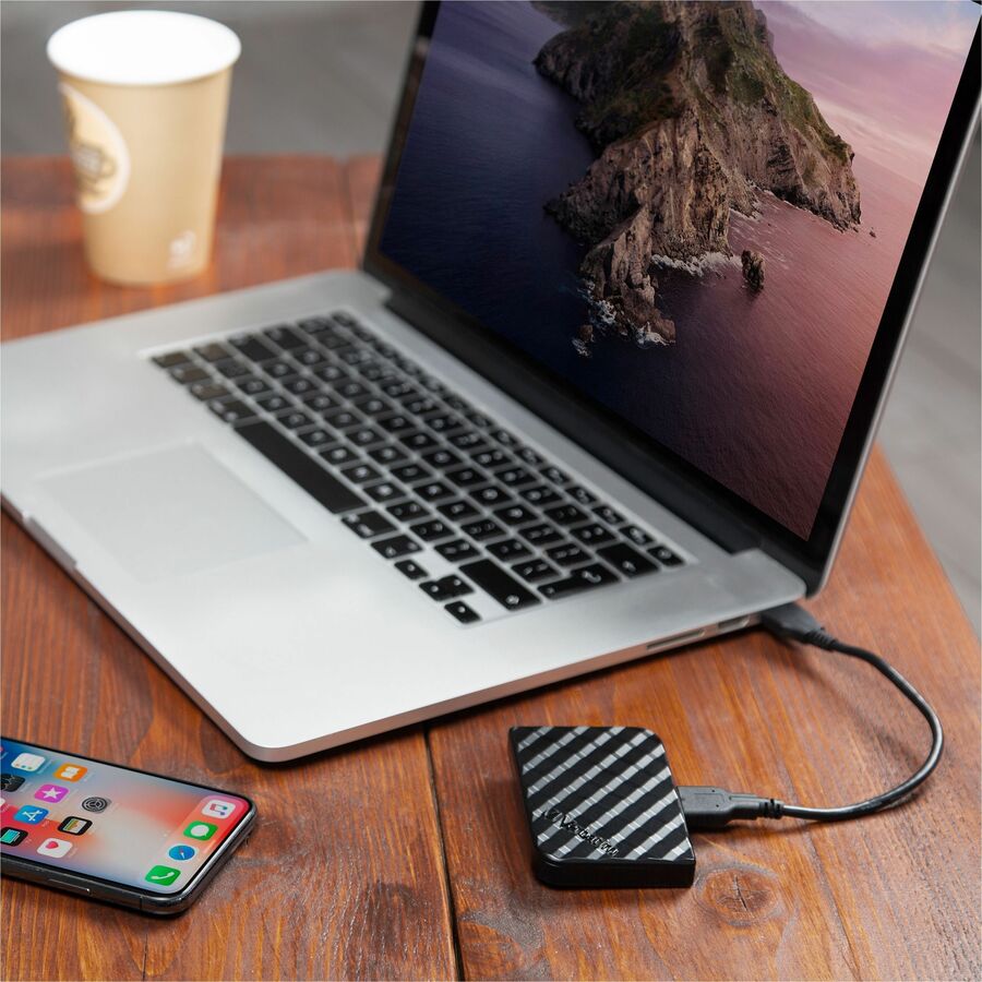 Verbatim Store 'n' Go 512 GB Portable Solid State Drive - External - Black - 53236