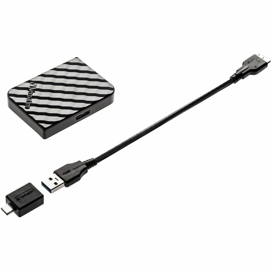 Verbatim Store 'n' Go 512 GB Portable Solid State Drive - External - Black - 53236