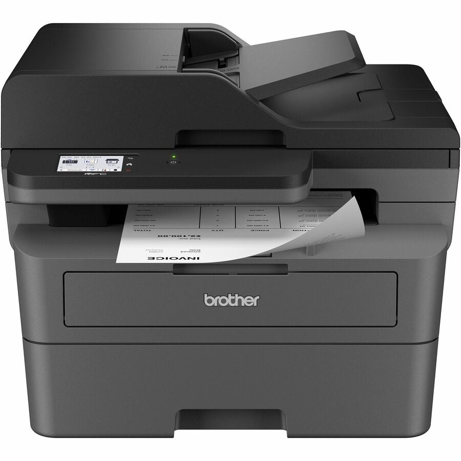 Brother MFC-L2820DW Wireless Laser Multifunction Printer - Monochrome - Gray - MFCL2820DW