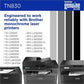 Brother Original Standard Yield Laser Toner Cartridge - Black - 1 Each - TN830