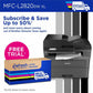 Brother MFC-L2820DWXL Wireless Laser Multifunction Printer - Monochrome - Gray - MFCL2820DWXL