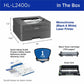 Brother HL-L2400D Desktop Wired Laser Printer - Monochrome - HLL2400D