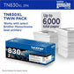 Brother Original High Yield Laser Toner Cartridge - Twin-pack - Black - 2 / Pack - TN830XL2PK