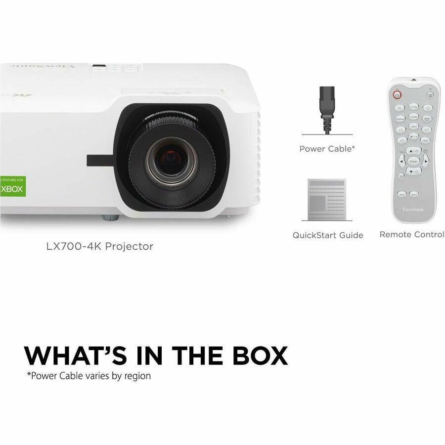 ViewSonic LX700-4K 3D Laser Projector - 16:9 - Wall Mountable, Ceiling Mountable - White - LX700-4K