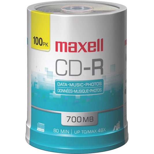 Maxell CD Recordable Media - CD-R - 48x - 700 MB - 100 / Each