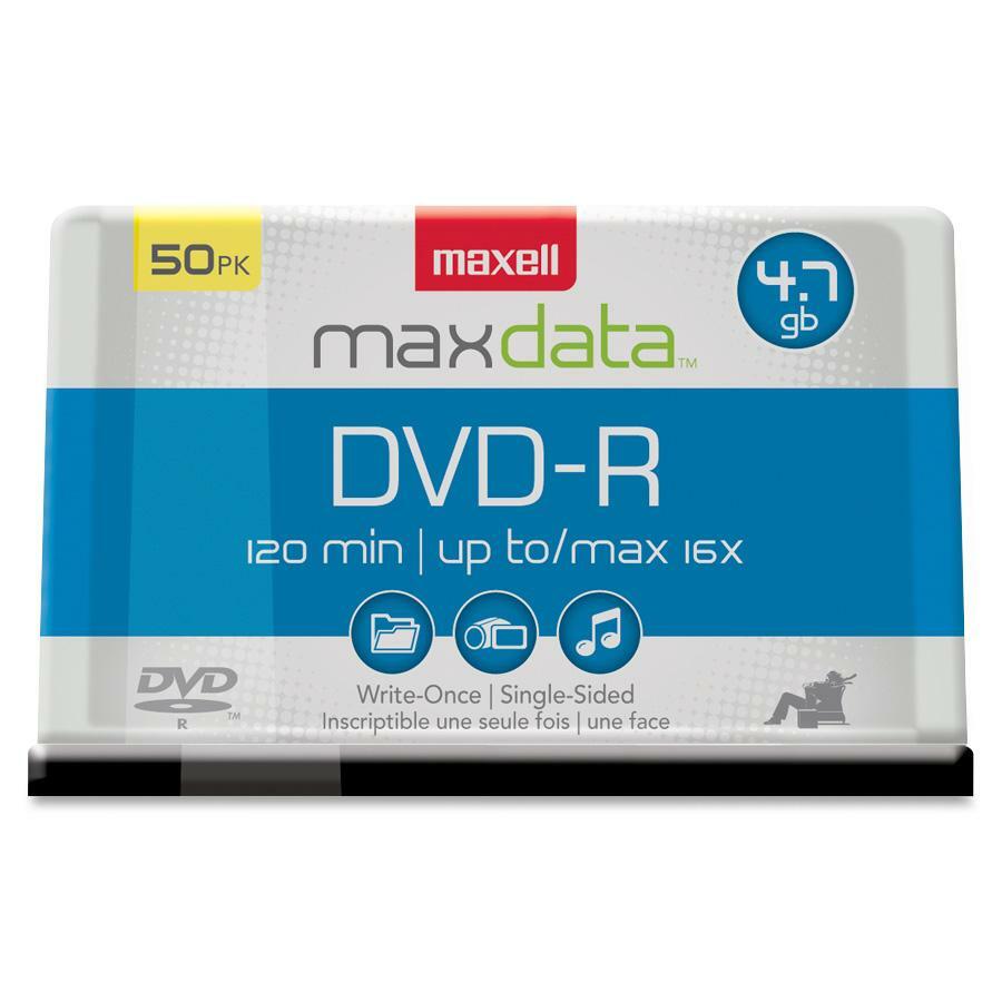 Maxell DVD Recordable Media - DVD-R - 16x - 4.70 GB - 50 / Each