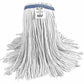 Globe Syn-Pro Synthetic Narrow Band Wet White Cut End Mop - 16 Oz / White