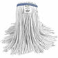 Globe Syn-Pro Synthetic Narrow Band Wet White Cut End Mop - 16 Oz / White