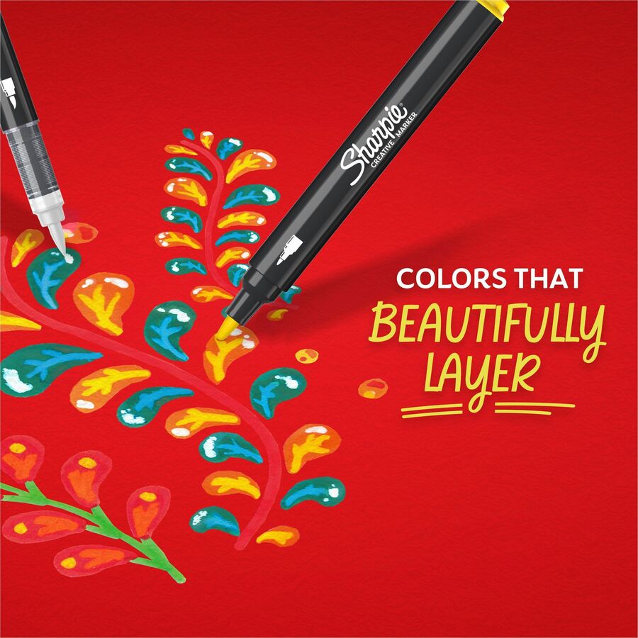 Sharpie Creative Markers, Water-Based Acrylic Markers, Bullet Tip - 2196902