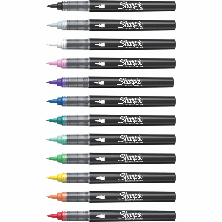Sharpie Creative Markers, Water-Based Acrylic Markers, Brush Tip - 2196907