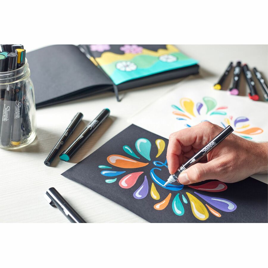 Sharpie Creative Markers, Water-Based Acrylic Markers, Brush Tip - 2196907