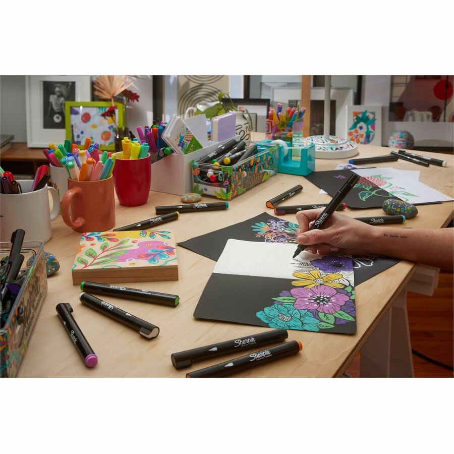 Sharpie Creative Markers, Water-Based Acrylic Markers, Brush Tip - 2196907