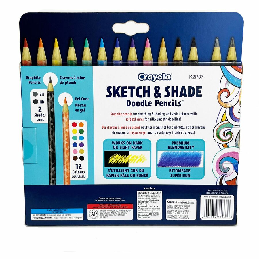 Crayola Sketch & Shade Doodle Pencils - 677126