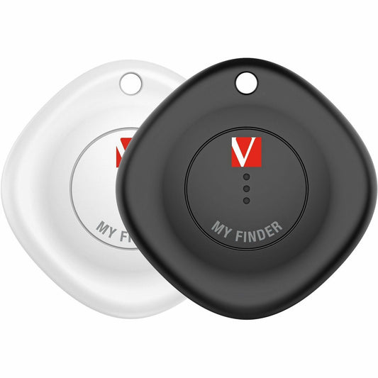 Verbatim My Finder Bluetooth Tracker 2Pk - Black, White