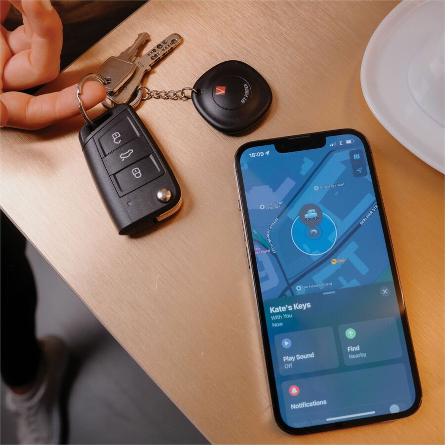 Verbatim My Finder Bluetooth Tracker 2Pk - Black, White - 32131