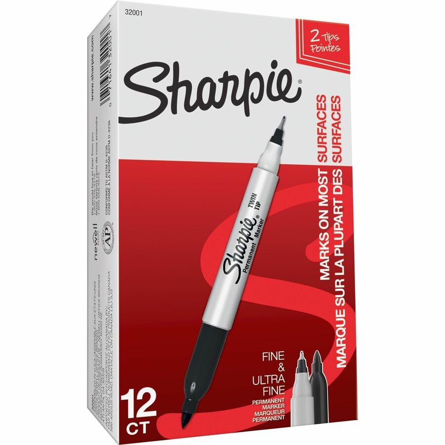 Sharpie Twin Tip Permanent Markers - 32001B