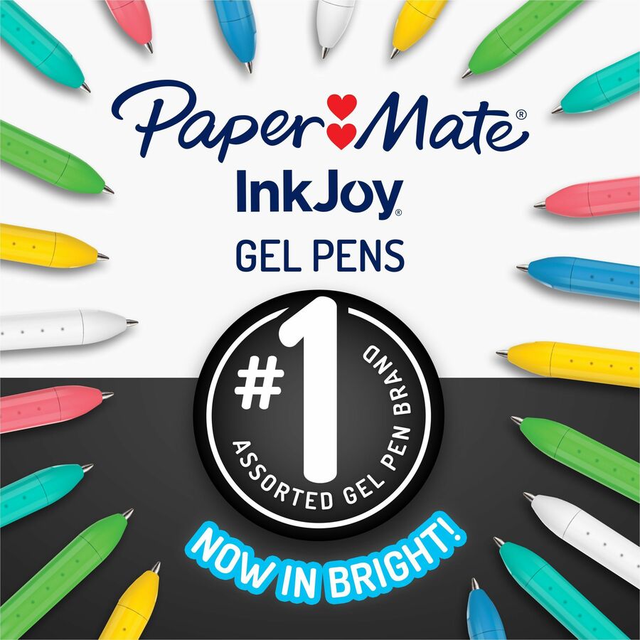 Paper Mate Inkjoy Gel Bright! Pens, Medium Point (0.7mm) - 2173765