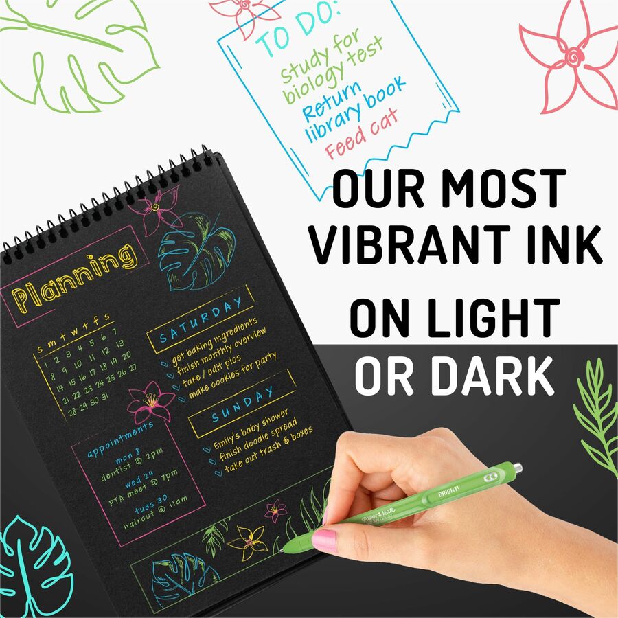 Paper Mate Inkjoy Gel Bright! Pens, Medium Point (0.7mm) - 2173765