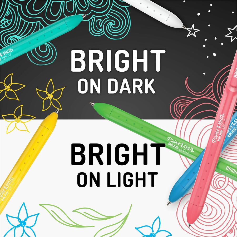 Paper Mate Inkjoy Gel Bright! Pens, Medium Point (0.7mm) - 2173765