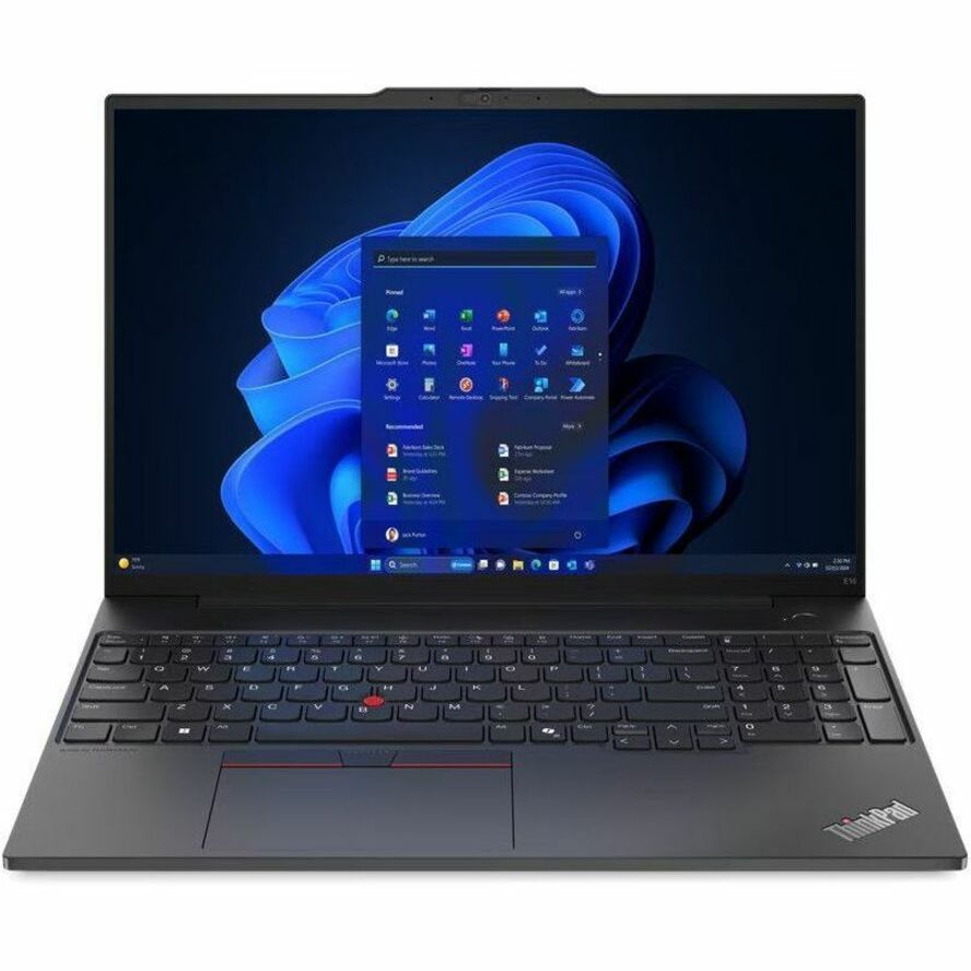 Lenovo ThinkPad E16 Gen 2 21MA0006US 16" Notebook - WUXGA - Intel Core Ultra 7 155U - 16 GB - 512 GB SSD - English Keyboard - Graphite Black - 21MA0006US