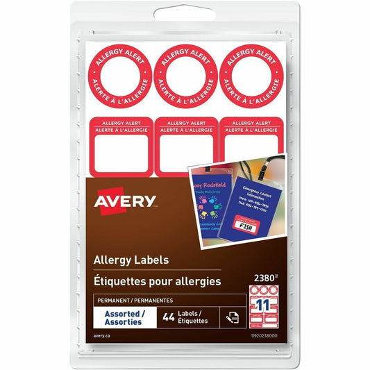 Avery&reg; Write-On Allergy Alert Labels