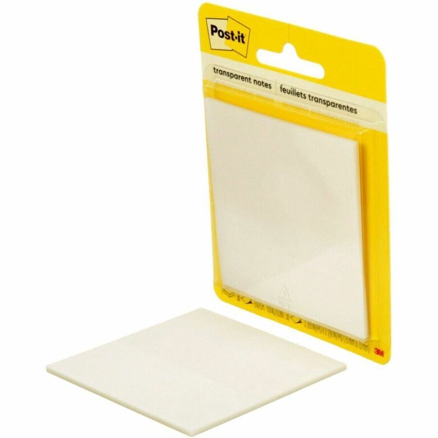 Post-it&reg; Transparent Notes 3x3 Clear - 600-TRSPT-10PK