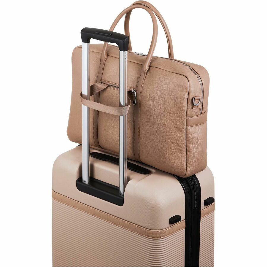 bugatti Pure Carrying Case (Briefcase) for 15.6" Notebook - Taupe - EXB2529BU-TAUPE