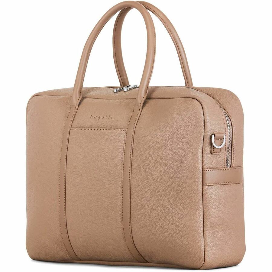 bugatti Pure Carrying Case (Briefcase) for 15.6" Notebook - Taupe - EXB2529BU-TAUPE