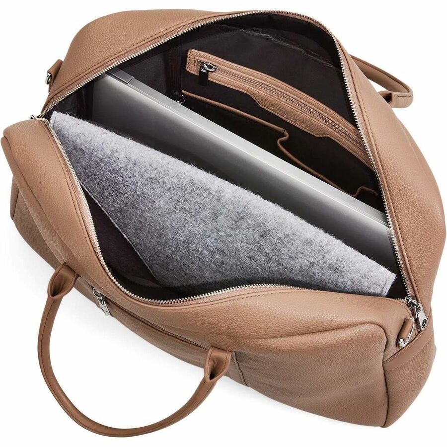 bugatti Pure Carrying Case (Briefcase) for 15.6" Notebook - Taupe - EXB2529BU-TAUPE