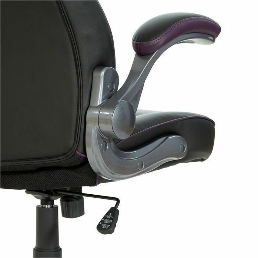 OSP Furniture Black Leather Gaming Chair - ORN25-PRL