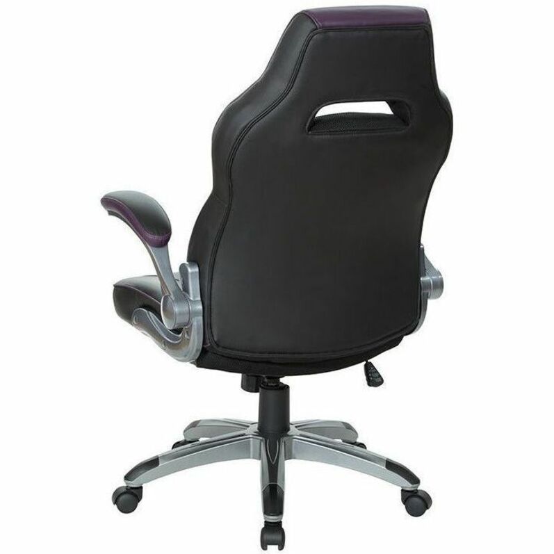 OSP Furniture Black Leather Gaming Chair - ORN25-PRL