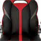 OSP Furniture Black Leather Gaming Chair - ORN25-RD