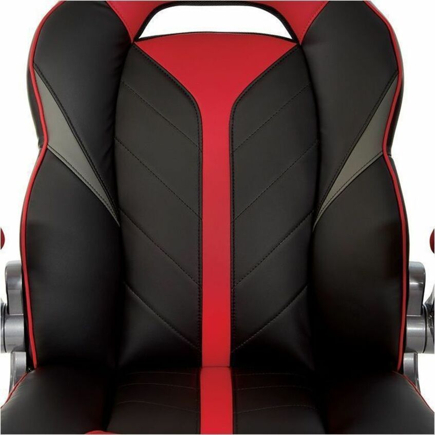 OSP Furniture Black Leather Gaming Chair - ORN25-RD