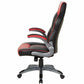 OSP Furniture Black Leather Gaming Chair - ORN25-RD