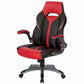 OSP Furniture Black Leather Gaming Chair - ORN25-RD