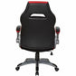 OSP Furniture Black Leather Gaming Chair - ORN25-RD