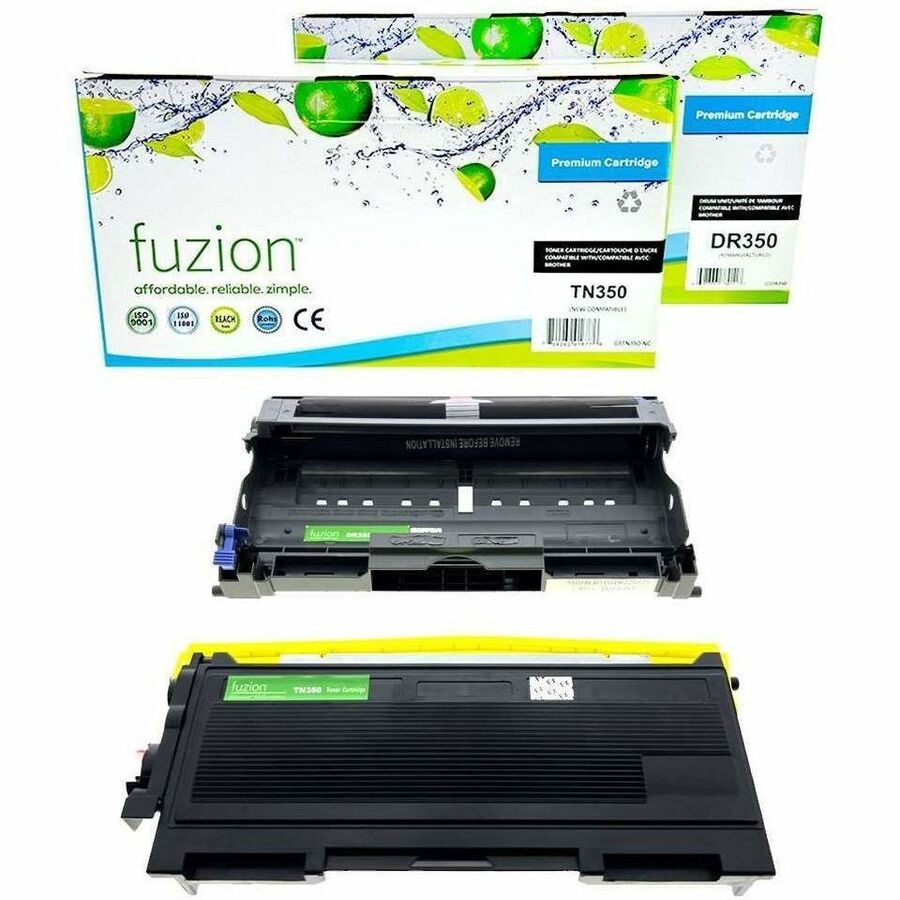 fuzion Compatible Toner & Drum Combo for Brother TN350 / DR350