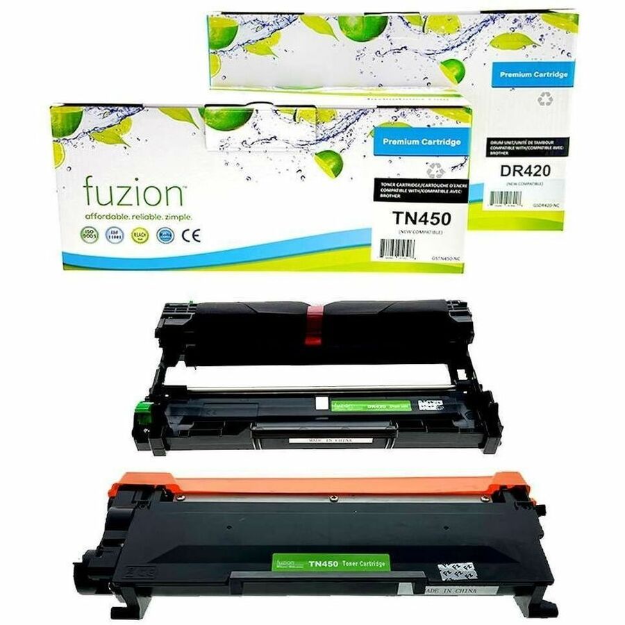 fuzion Compatible Toner & Drum Combo for Brother TN450 / DR420