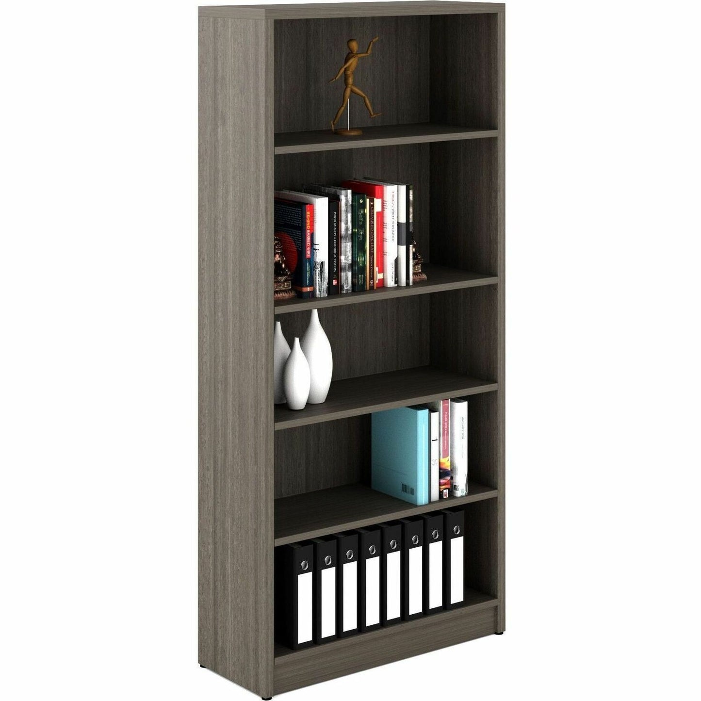 Newland 65.6" Bookcase, Absolute Acajou