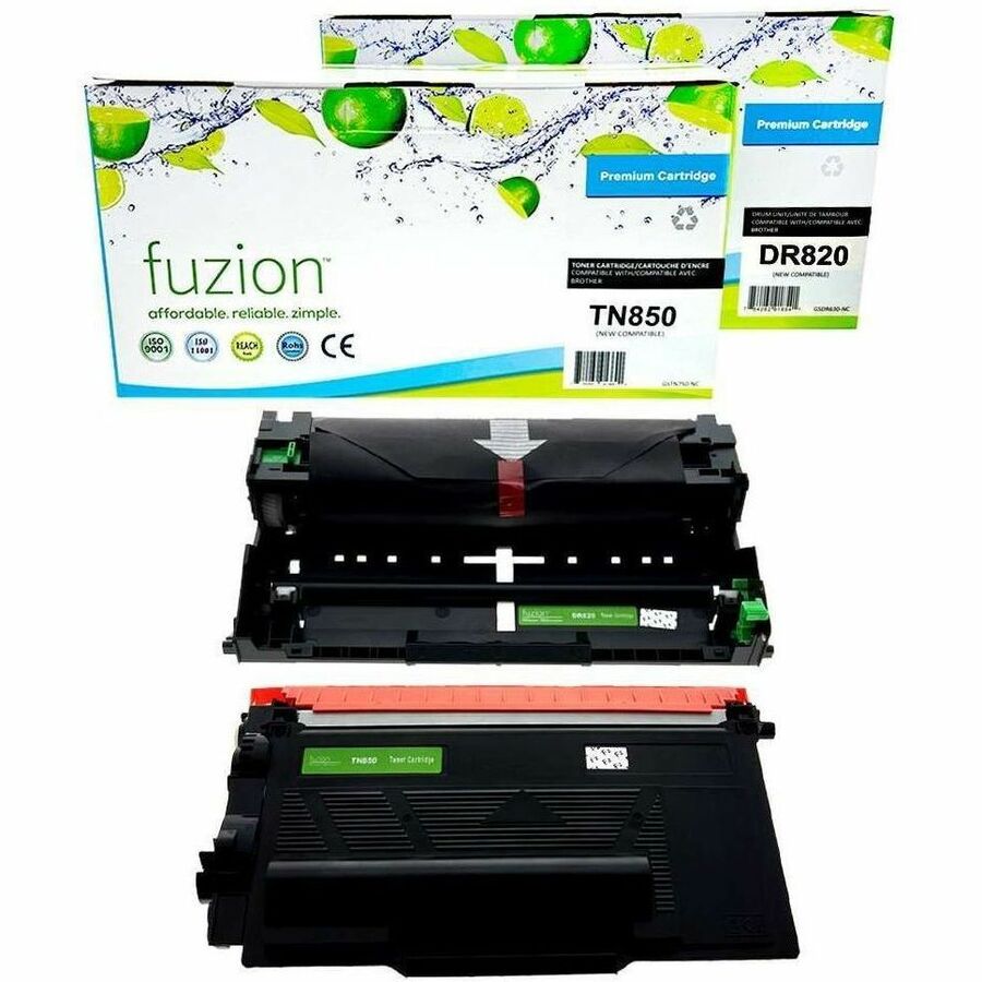 fuzion Compatible Toner & Drum Combo for Brother TN850 / DR820