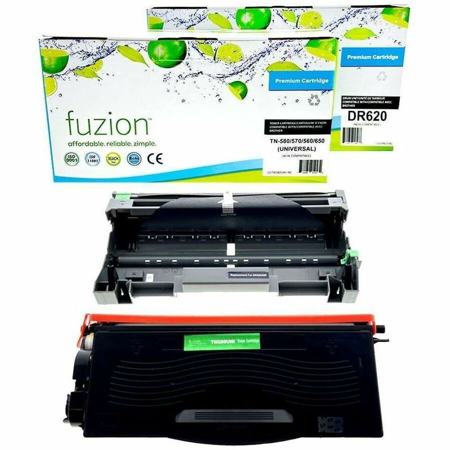 fuzion Compatible Toner & Drum Combo for Brother TN650 / DR620